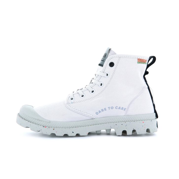 Palladium Pampa Organic Metro Laarzen Dames Wit | NL 62HYEWU